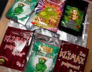 K2 synthetic marijuana packets