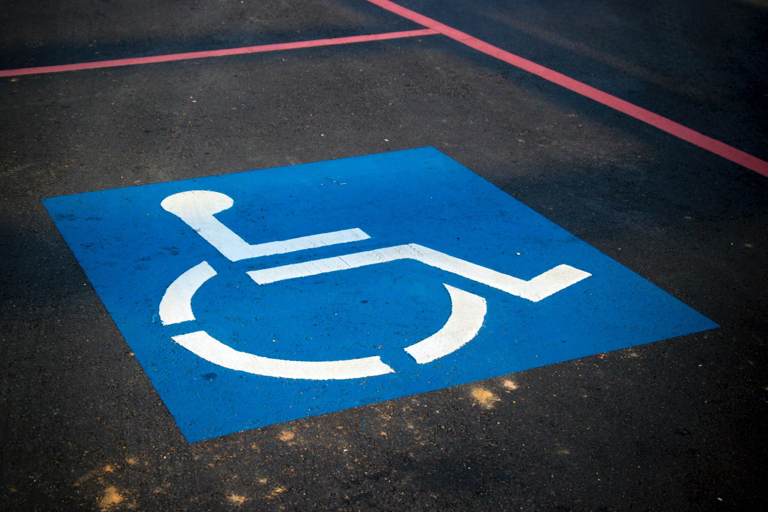 A photo of a disability sign