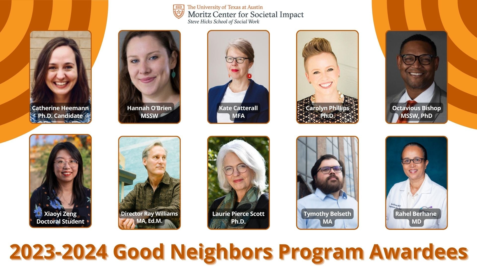 Moritz Center for Societal Impact announces inaugural Good Neighbors  Program awards, funding 10 new community projects - Steve Hicks School of  Social Work